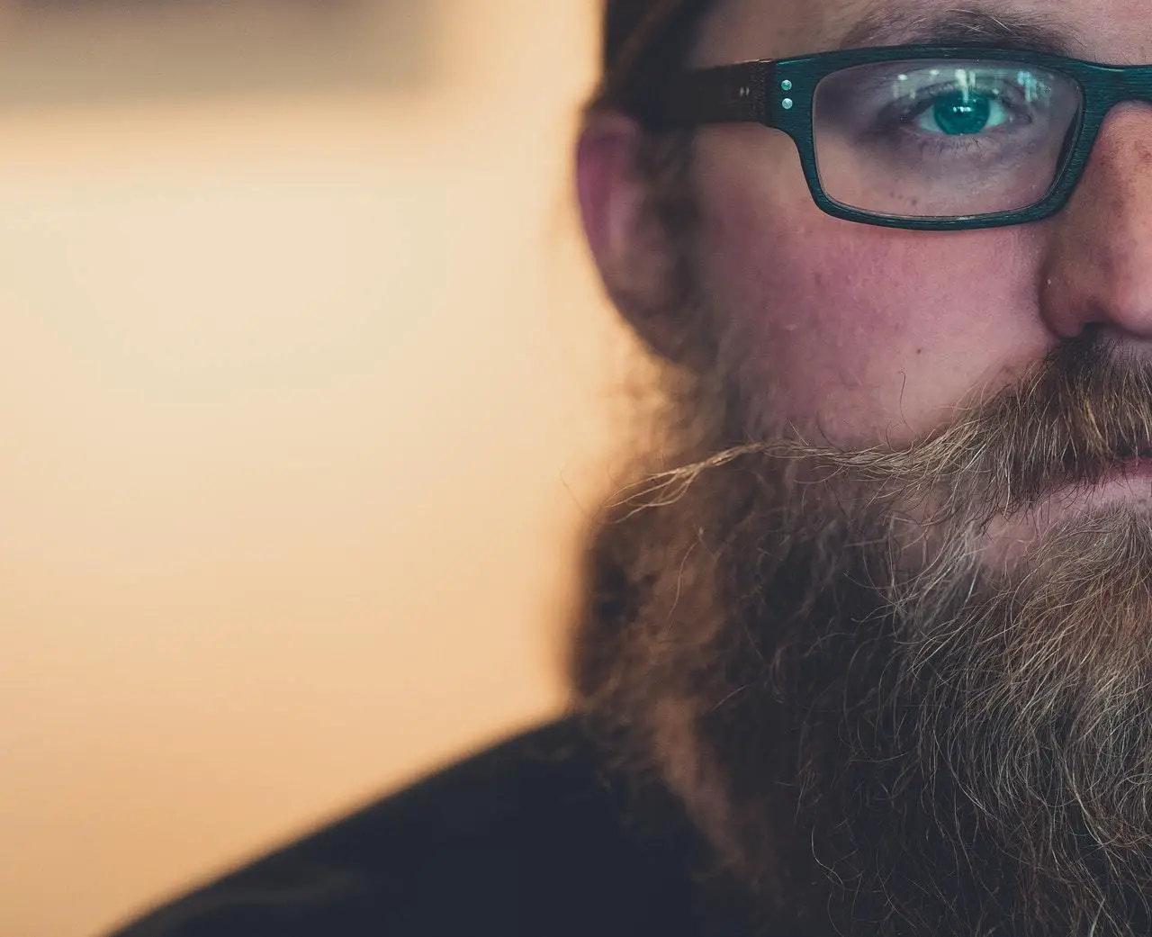 a bearded man with glasses