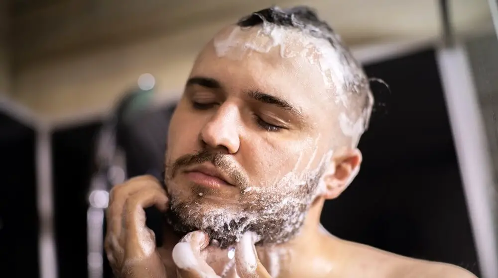 Using Beard shampoo to Get Rid Of Beard Dandruff
